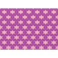 thumbnail image 1 of Ahgly Company Machine Washable Indoor Rectangle Transitional Magenta Pink Area Rugs, 5' x 7', 1 of 7