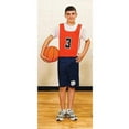 thumbnail image 2 of Champion Sports Heavyweight Numbered Nylon Pinnie, Pack of 12, Green, Youth, 2 of 4