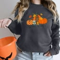 thumbnail image 5 of Lolmot Women's Plus Size Halloween Pullovers Sweatshirts Fun Pumpkin Graphic Print Long Sleeve Crewneck Sweatshirts Tops, 5 of 5