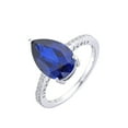 thumbnail image 3 of Ceylon Sapphire Teardrop Ring, 3 of 9