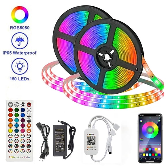 Led Strip Lights 32.8ft with Remote for Bedroom Decoration
