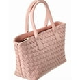 thumbnail image 3 of Isabella Rossetti Anya Hand-Woven Leather Satchel, Pink, 3 of 4