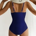 thumbnail image 4 of Aayomet Maillot de Bain Taille Haute Monokini Croisé devant 1 Pce (Violet, TTG), 4 of 5