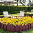 thumbnail image 5 of Plastic Garden Fence Picket Edging for Lawns and Flower Beds Decorative Landscape Border for Gardens Paths and Yard Landscaping, 5 of 6