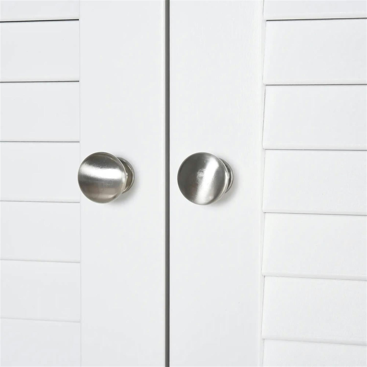 Demi Bonn 71" Tall Bathroom Storage Cabinet, Freestanding Linen Cabinet with Drawer and Adjustable Shelves for Living Room, Kitchen, Dining Room, Office, White