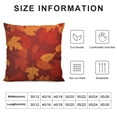 thumbnail image 5 of COMIO  Autumn Leaves Throw Pillowcases Orange Fall Maple Tree Leaves Soft Throw Pillow Covers Cushion Case Living Room Bed Sofa Car Dorm, 5 of 5