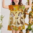 thumbnail image 1 of 2-7 años de edad, niña de manga corta, dos vestidos con estampado de ardilla, vestidos de princesa de verano para niños, vestidos de baile de fiesta para niños 3T Gao Jinjia LED, 1 of 2