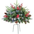 thumbnail image 2 of EWASWON Christmas Grounded Christmas Tree with Stake - 8 Lighting Modes, Sturdy Tripod, Energy-Saving LED - Outdoor Patio Coastal Christmas Decoration, 2 of 9