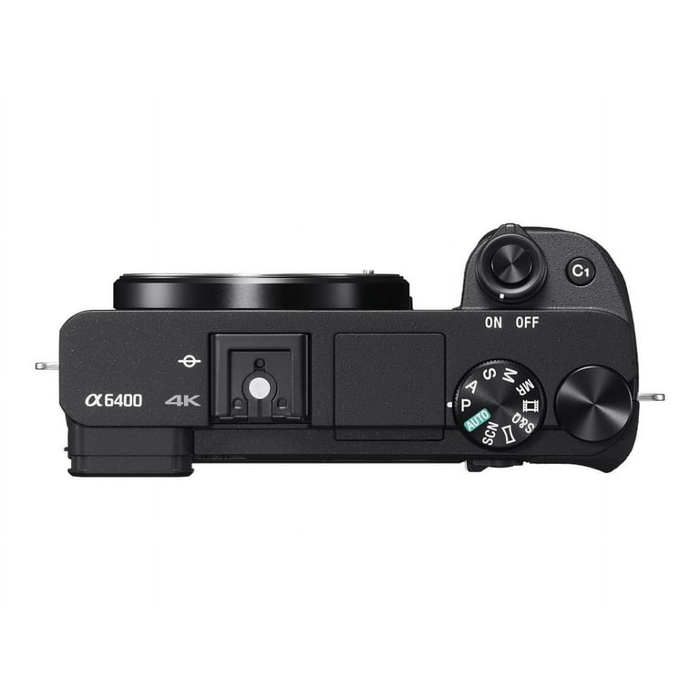 Sony a6400 ILCE-6400 - Digital camera - mirrorless - 24.2 MP - APS-C - 4K /  30 fps - body only - Wi-Fi, NFC, Bluetooth - black