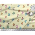 thumbnail image 2 of Soimoi Cotton Poplin Fabric Numbers & Alphabets Text Decor Fabric Printed Yard 56 Inch Wide, 2 of 3