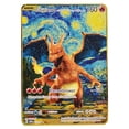 thumbnail image 1 of 10000HP Card Metal Pokémon Letters Charizard Vmax Pikachu Mewtwo Vstar Gold Iron Playing Cards Anime Game Gift Kids Toys, 1 of 5