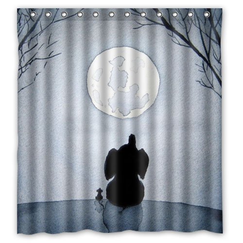 ABPHQTO Elefante Arte Cortina de ducha Cortina de ducha impermeable 160x180 cm