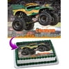 Dragon Monster Jam Edible Cake Image Topper Personalized Picture 1/4 Sheet (8"x10.5")