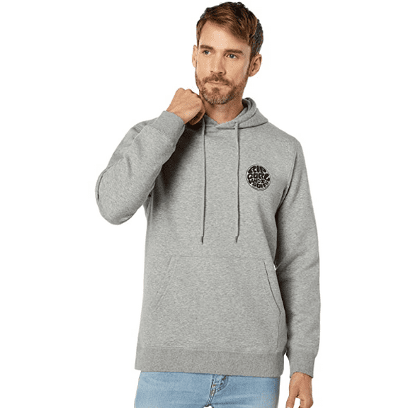 Rip Curl Men's Grey Wetsuit Icon Pullover Hoodie, Medium