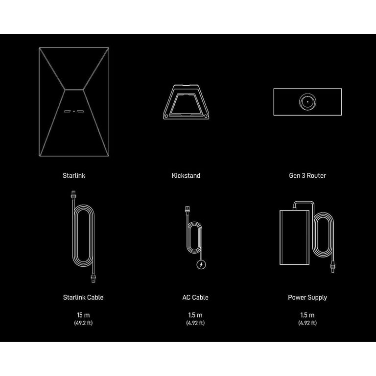 SpaceX STARLINK Gen 3 Standard Kit High-Speed, Low-Latency