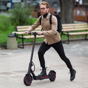 Electric scooters for adults, 8.5 tire, 19 mph, 19-mile range, 550W foldable with side light & app