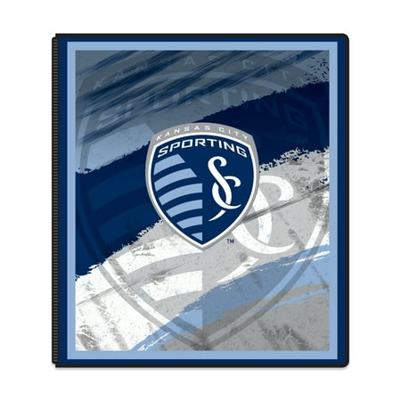 MLS Sporting Kansas City 3 Ring Binder, 175 Sheet Capacity, 1" Metal Rings