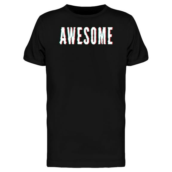 Digital Awesome Graphic Tee Men's -Image by Shutterstock