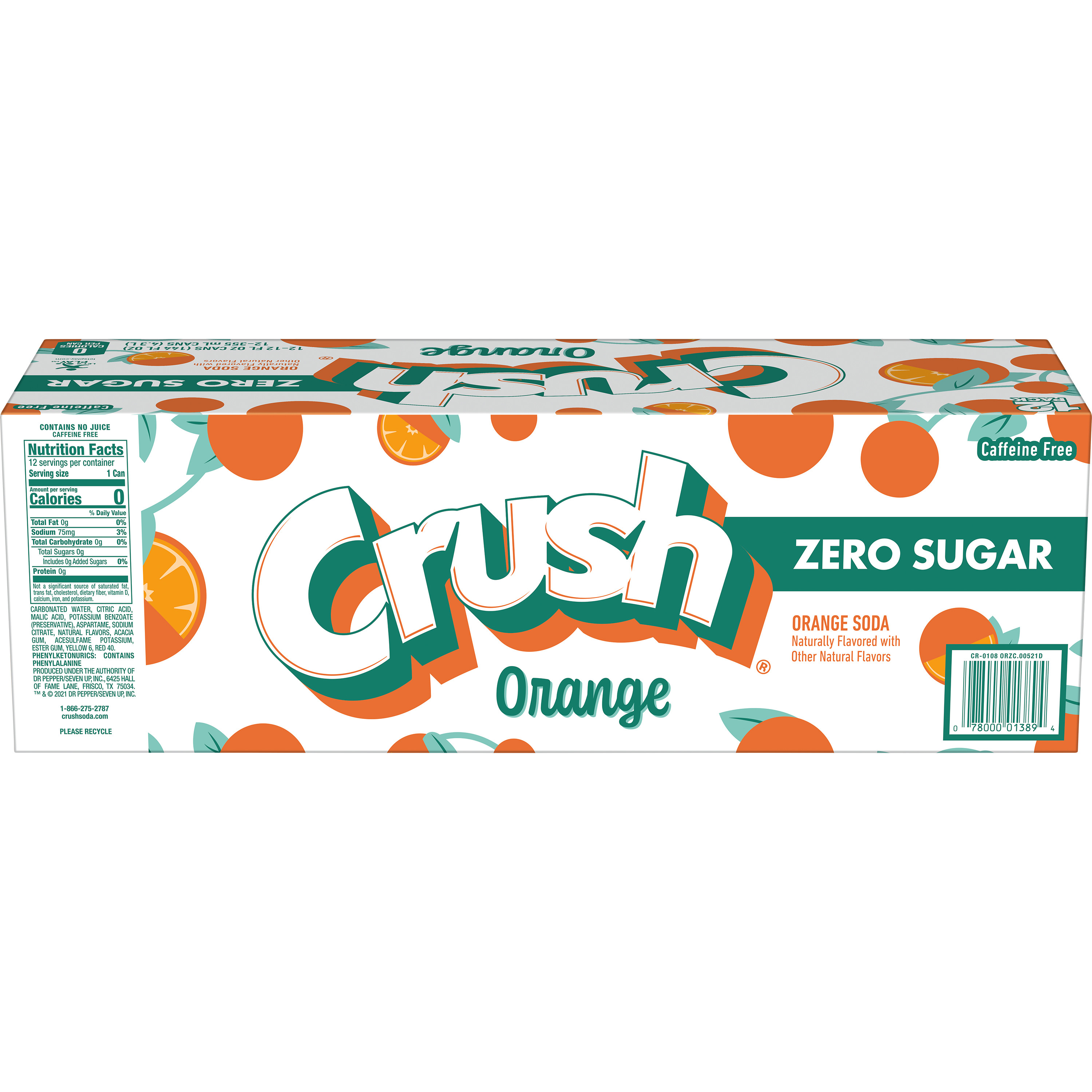 Diet Crush Orange Soda, 12 fl oz, 12 pack - Walmart.com