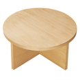 thumbnail image 4 of Coffee Sofa Side Table, Natural, Wood, Round, Living Kitchen Cafe Bistro Hospitality Restaurant, Modern Contemporary HB36263, 4 of 8