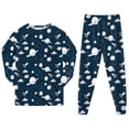 thumbnail image 6 of Gubotare Toddler Boys Pajamas Boys Pajamas Graphic Pjs Toddler 2 Piece Sleepwear Kids Clothes Set Size 8-9 (Dark Blue,8-9 Years), 6 of 8