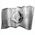 thumbnail image 2 of 2023 Republic of Cameroon 1 oz Silver 3D Waving American Flag, 2 of 4