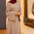 thumbnail image 5 of PENGXIANG Femmes Musulmane Abaya Longue Robe Floral Imprimé Vintage Kaftan Islamique Maxi Femmes Robes, 5 of 5