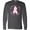 Charcoal Grey, variant on Inktastic Word Circle-breast Cancer Awareness Long Sleeve T-Shirt