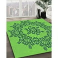thumbnail image 2 of Ahgly Company Indoor Rectangle Patterned Emerald Green Area Rugs, 2' x 5', 2 of 6