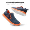 thumbnail image 6 of Dream Pairs Kids Boys & Girl Lightweight Running Shoes, Breathable Athletic Slip On Casual Walking Sneakers Shoes Navy/Orange Size 1 Little Kid, 6 of 10