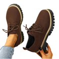 thumbnail image 4 of Mocassins Décontractés pour Femmes à Bout Rond avec Lacets et Talon Moyen Épais, 4 of 9