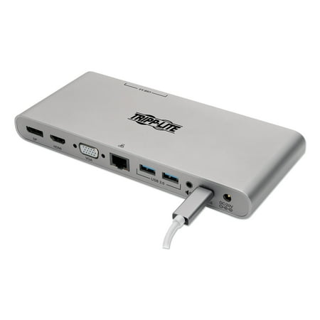 UPC: 0037332213518 | Tripp Lite USB C Docking Station w/USB Hub HDMI VGA DP Gbe PD Charging 4K (U442-DOCK4-S)