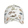 thumbnail image 2 of Kdxio Unisex Snake Pattern Baseball Cap Unisex Washed Classic Adjustable Hat, 2 of 8