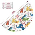 thumbnail image 3 of Rateoe Dinosaur (2) Print Christmas Tree Skirt 30" for Xmas Holiday New Year Party Circle Tree Mat Ornaments Decoration, 3 of 7