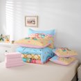 thumbnail image 6 of Manfei Lovely Letter R 7pcs Queen Bedding,Kawaii Ice Cream Bedding Comforter Set Queen,Yellow,Pink Reversible, 6 of 7