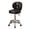 Black_A, variant on Drafting Chairs Adjustable Height Oiled Leather Rolling Stools,Office Desk Chair with Back and Footrest,Swivel Stool for Lab Counter Salon