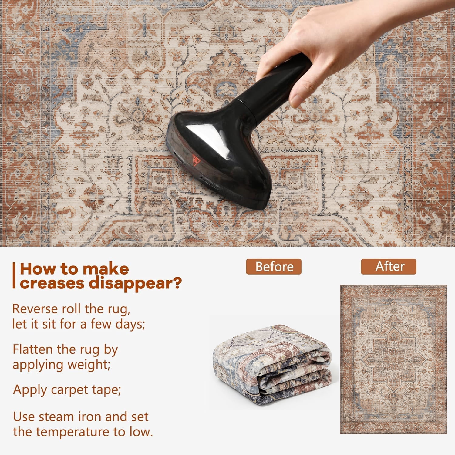 Sanmadrola 5x7 Area Rugs for Living Room Carpet Washable Rug Non Slip for Kitchen Entryway Bathroom Bedroom Office