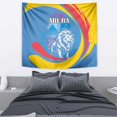 thumbnail image 3 of Aruba Lion Roaring Tapestry With Coat Of Arms LT18, 3 of 6