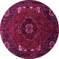 thumbnail image 1 of Ahgly Company Indoor Round Persian Pink Traditional Area Rugs, 8' Round, 1 of 4