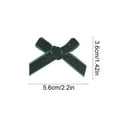 thumbnail image 3 of Mini Velvet Glitter Christmas Bow Small Ribbon Bow for DIY Christmas Tree Wreath Gift Bags Wedding Holiday Party Decorations, 3 of 6