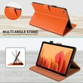 thumbnail image 4 of Dteck Case for Samsung Galaxy Tab A7 10.4-inch T500 T505 (2020 Released) ,Magnetic Patterned PU Leather Wallet Card Holder Kickstand Shockproof Protective Folio Cover,Orange, 4 of 7