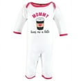 thumbnail image 3 of Hudson Baby Infant Girls Cotton Coveralls, Mommys Latte, 3-6 Months, 3 of 5