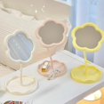 thumbnail image 3 of Cute High-definition Versatile Detachable Beauty Mirror Dressing Mirror Makeup Mirror Sunflower Shaped PINK, 3 of 8