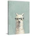 thumbnail image 2 of Marmont Hill White Llama with Glasses II Canvas Wall Art, 2 of 7