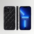 thumbnail image 1 of Dteck Case for iPhone 13 Pro Max 6.7" 2021, PU Leather Case Diamond Lattice Pattern, Lens All-inclusive Shockproof & Anti-drop Anti-fingerprint Full Protection Fashion Case for Girls & Women, Black, 1 of 6