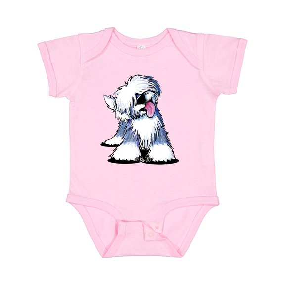 Inktastic Old English Sheepdog Boys or Girls Baby Bodysuit