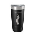 thumbnail image 1 of Tripp Pond Tumbler Lake Map Travel Mug Insulated Laser Engraved Coffee Cup Maine 20 oz Black, 1 of 5