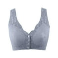 thumbnail image 4 of Ramiter Sexy Lingerie for Women Women Full Cup Thin Underwear Plus Size Wireless Sports Bra Lace Bra Breast Cover Cup Large Size Vest Bras L,Grey, 4 of 4