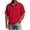 Red, variant on Mens Sweatshirt Stylish Quarter-Zip Pullover Turn Down Collar Solid Color Sweatshirt Loose Fit Summer Tees