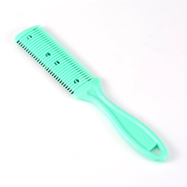 Cuchillas de Corte de Pelo Delgadas Ecomeon Doble cara Tijeras de Corte Navaja de Afeitar con peine